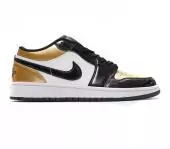 air jordan 1 low pas cher gold black white